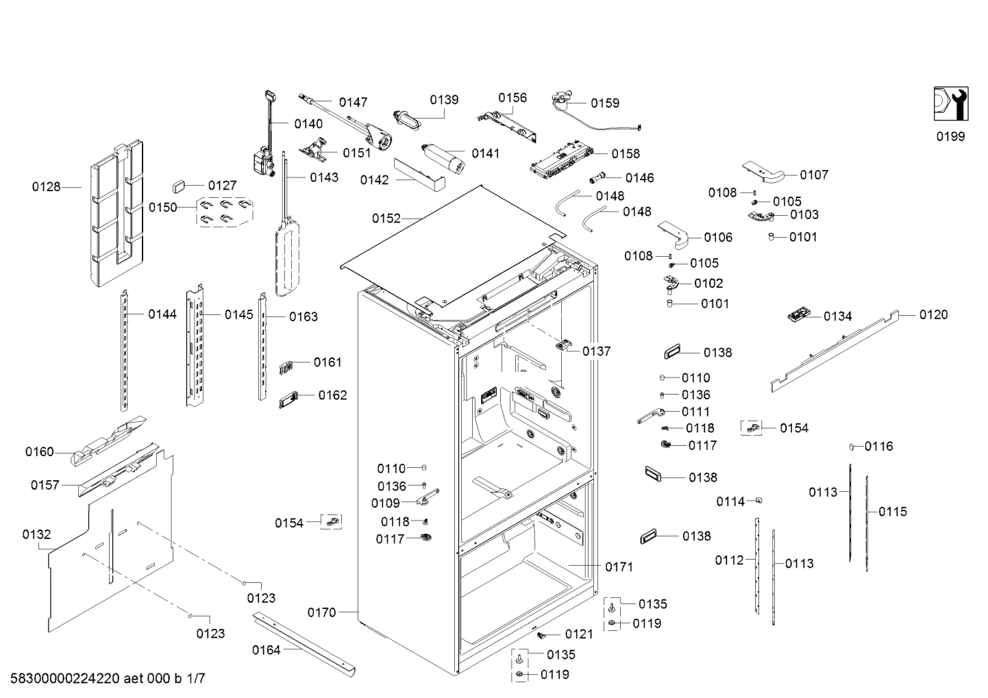 Hinges, Door & Housing (0101-0199)