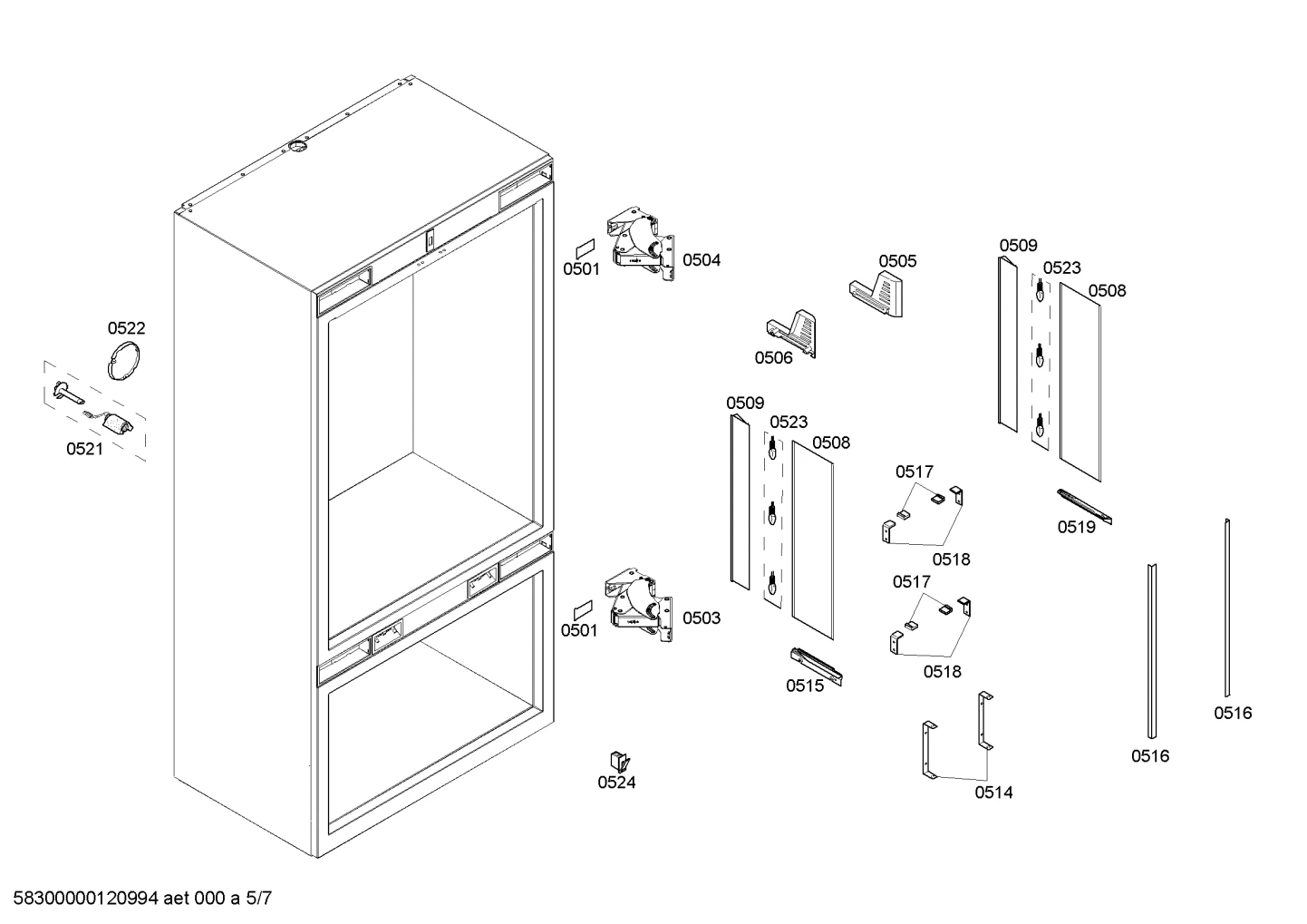 Fixture BM36" Backwall-Glass Plate