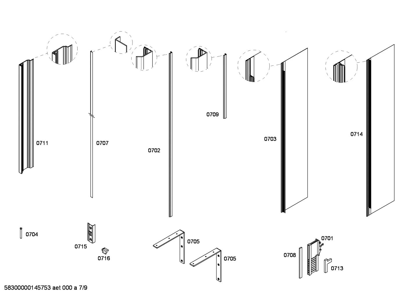 Installation Parts - Bottom Mount Trio - US (PACS2)