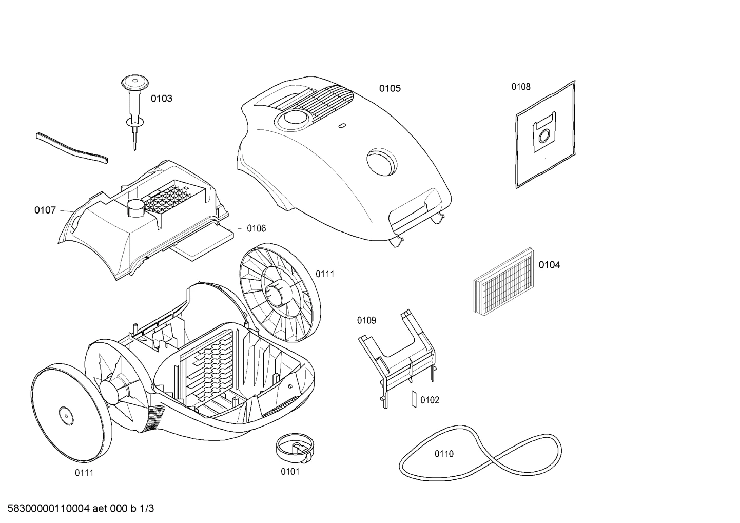 Springs, Lids & Covers (0101-0111)