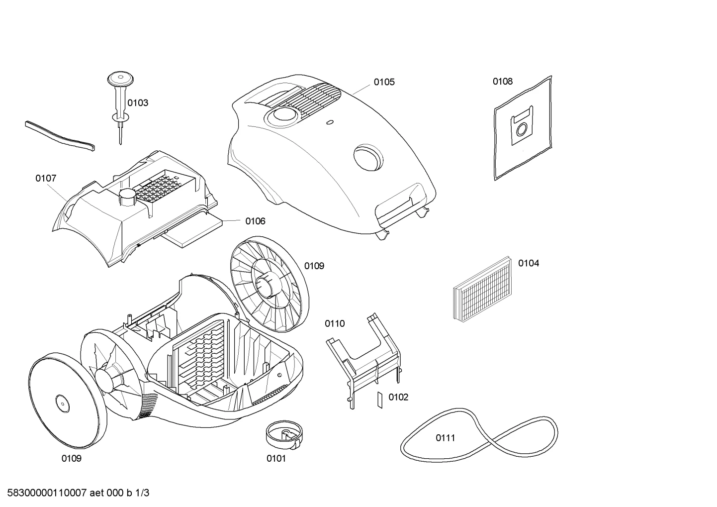 Springs, Lids & Covers (0101-0111)