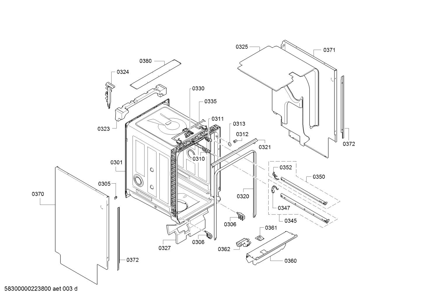 Door Seal (Trim Strip), Top