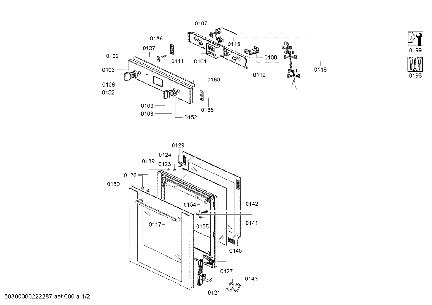 Door & Housing, Flaps & Holders (0101-0199)