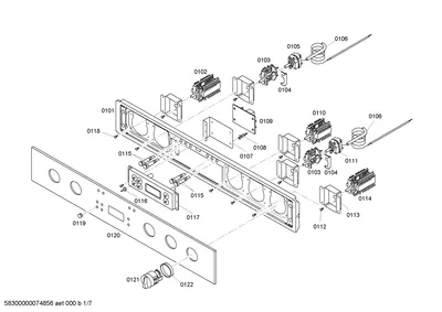 Screws, thermostats (0101-0122)