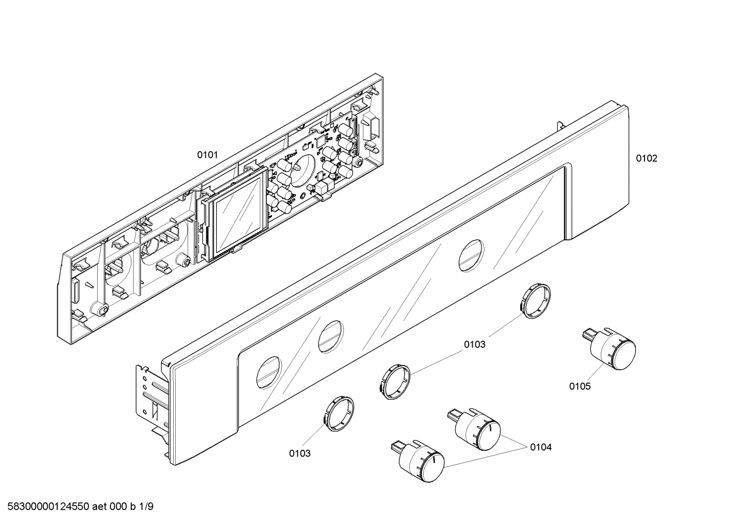 Assy, SVC Mfld/Glass B2D 30 Blk