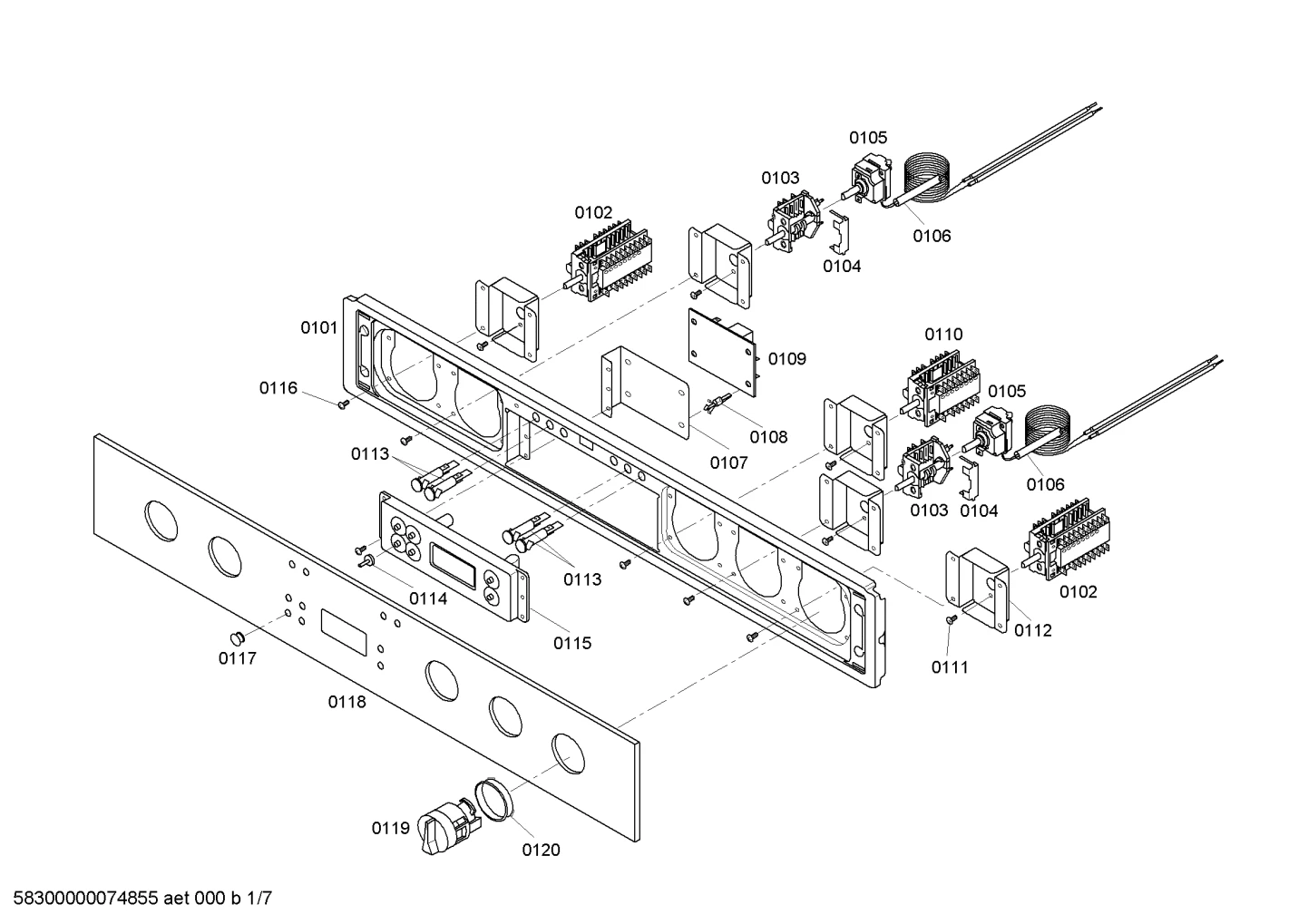 Screws, Switches (0101-0119)