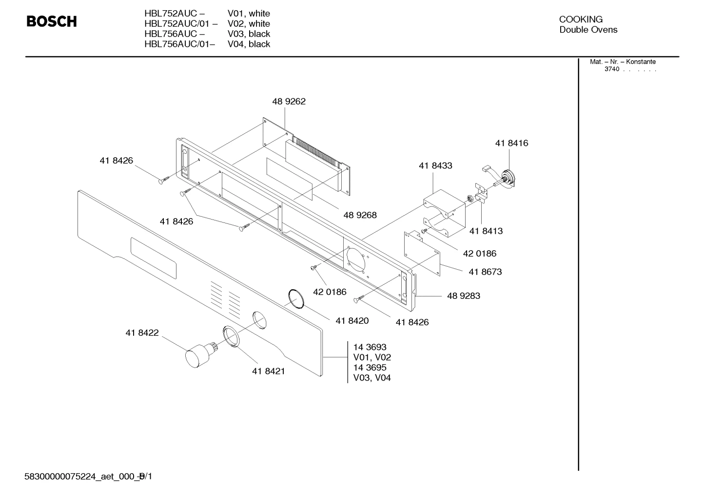 Screws, Hinges (0101-0904)