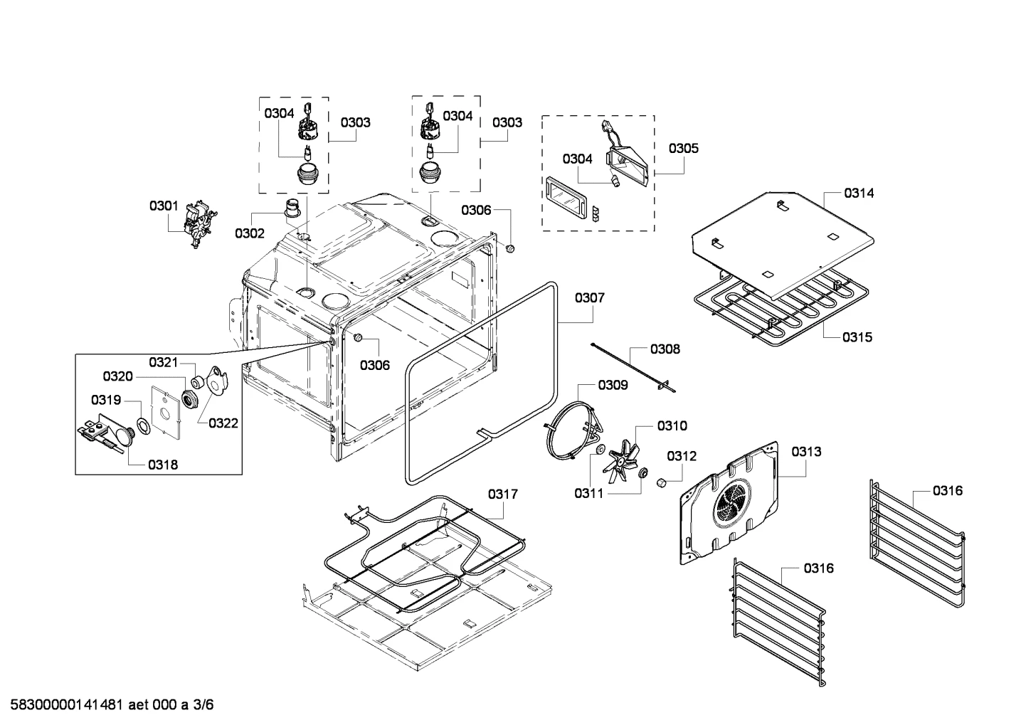 Cavity, SVC Assy, Mstpc C 30 Sngl/Upr