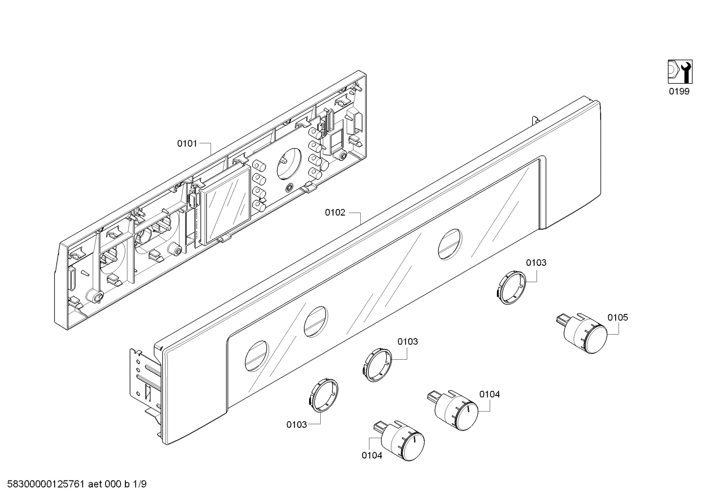 Assy, SVC Mfld/Glass B1D 27 SS