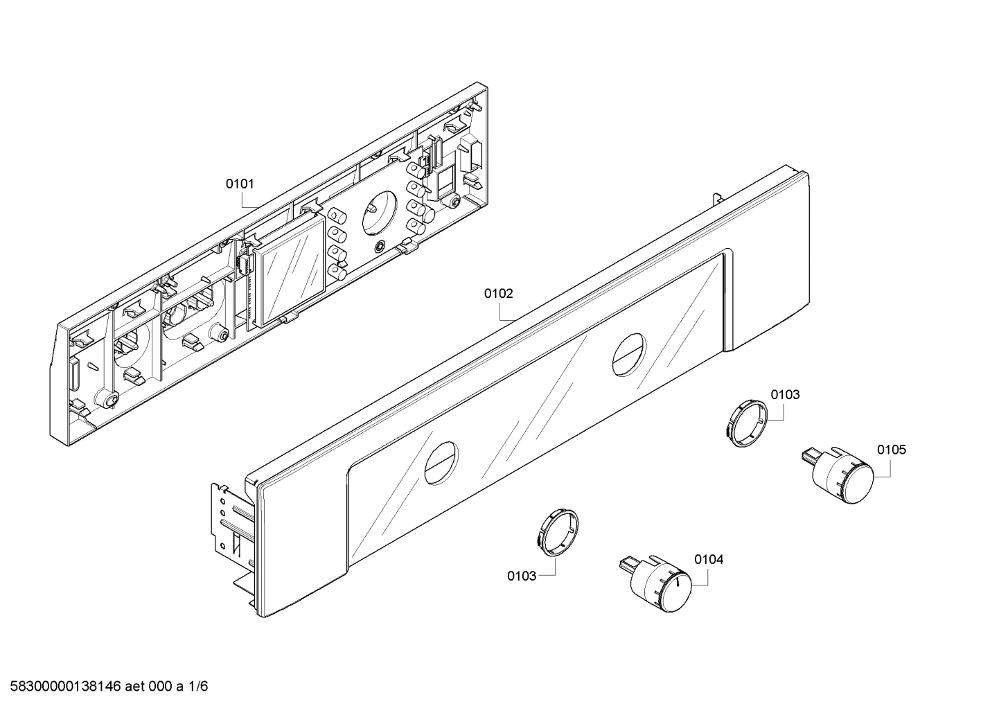 Handles & Knobs, doors & housing (0101-0105)