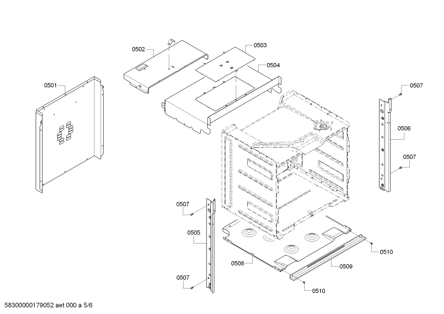 Housing Top Rear Cover Assm Includes Cover, Lid, And Screw