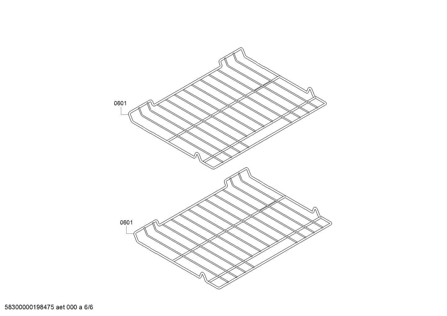 shelves trays (0601-0601)