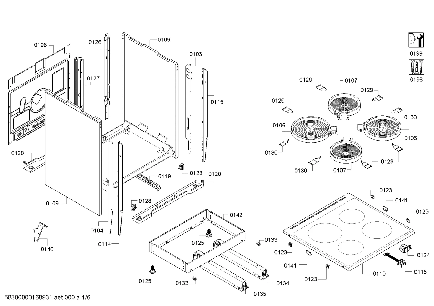 Springs, hotplates (0107-0199)