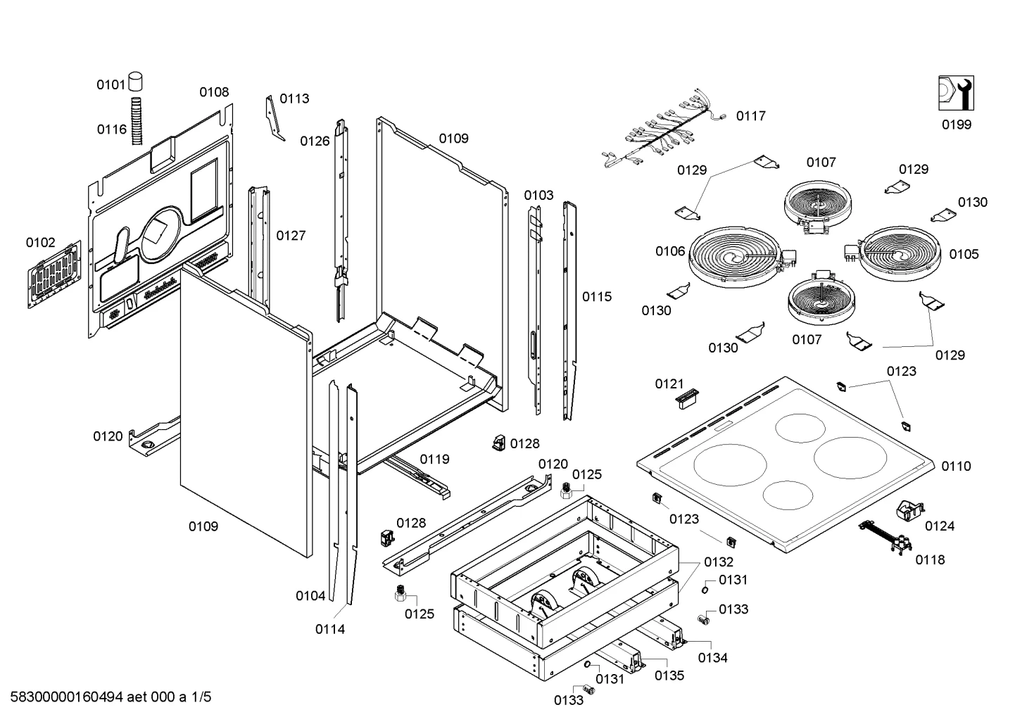Springs, hotplates (0102-0199)