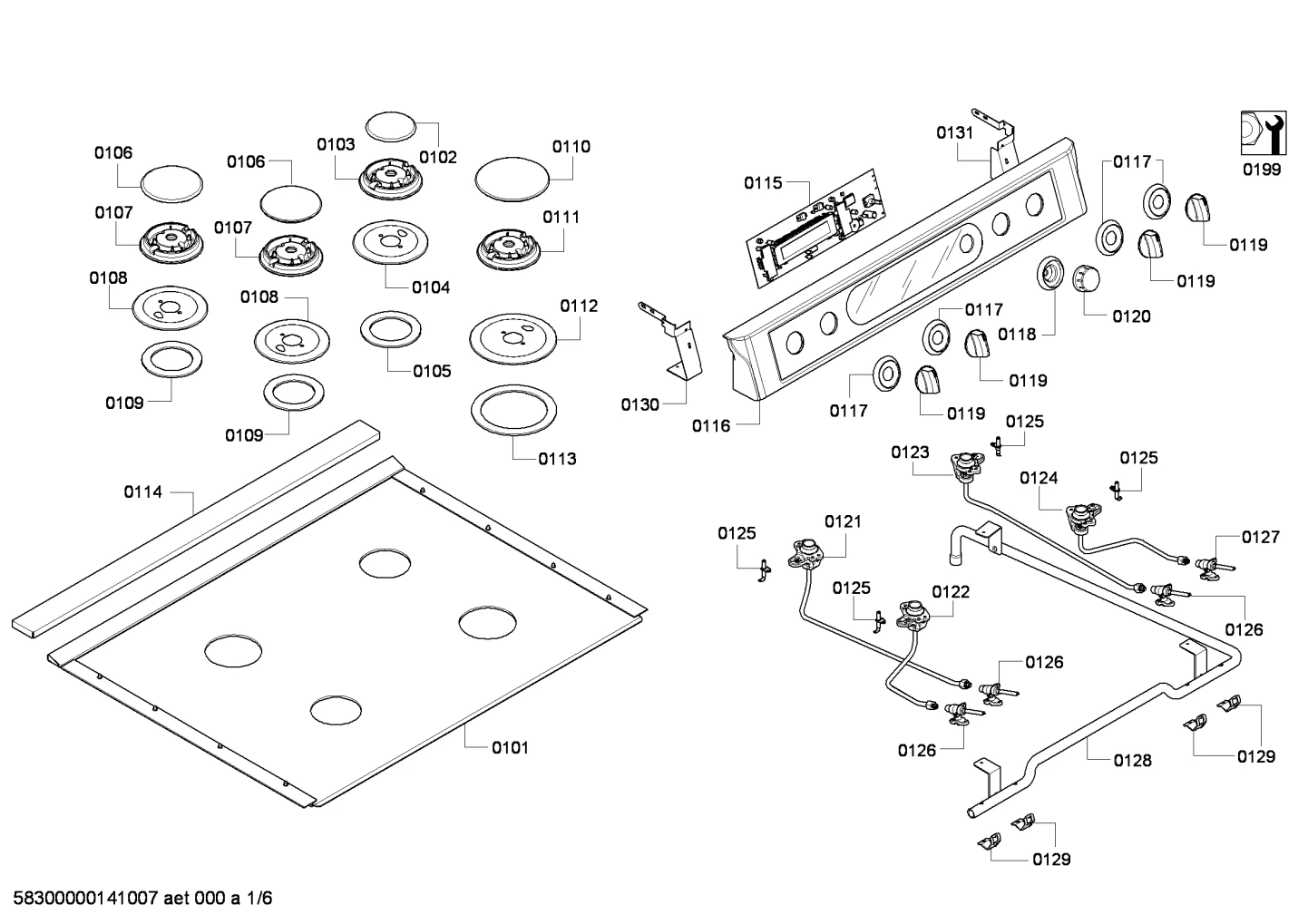 Seals & Gaskets, othergasparts (0101-0199)