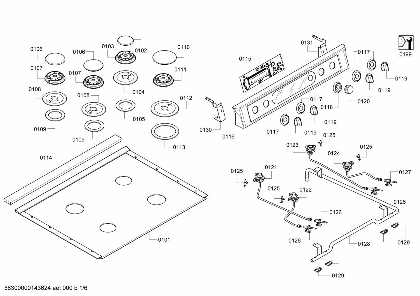 Seals & Gaskets, othergasparts (0101-0199)