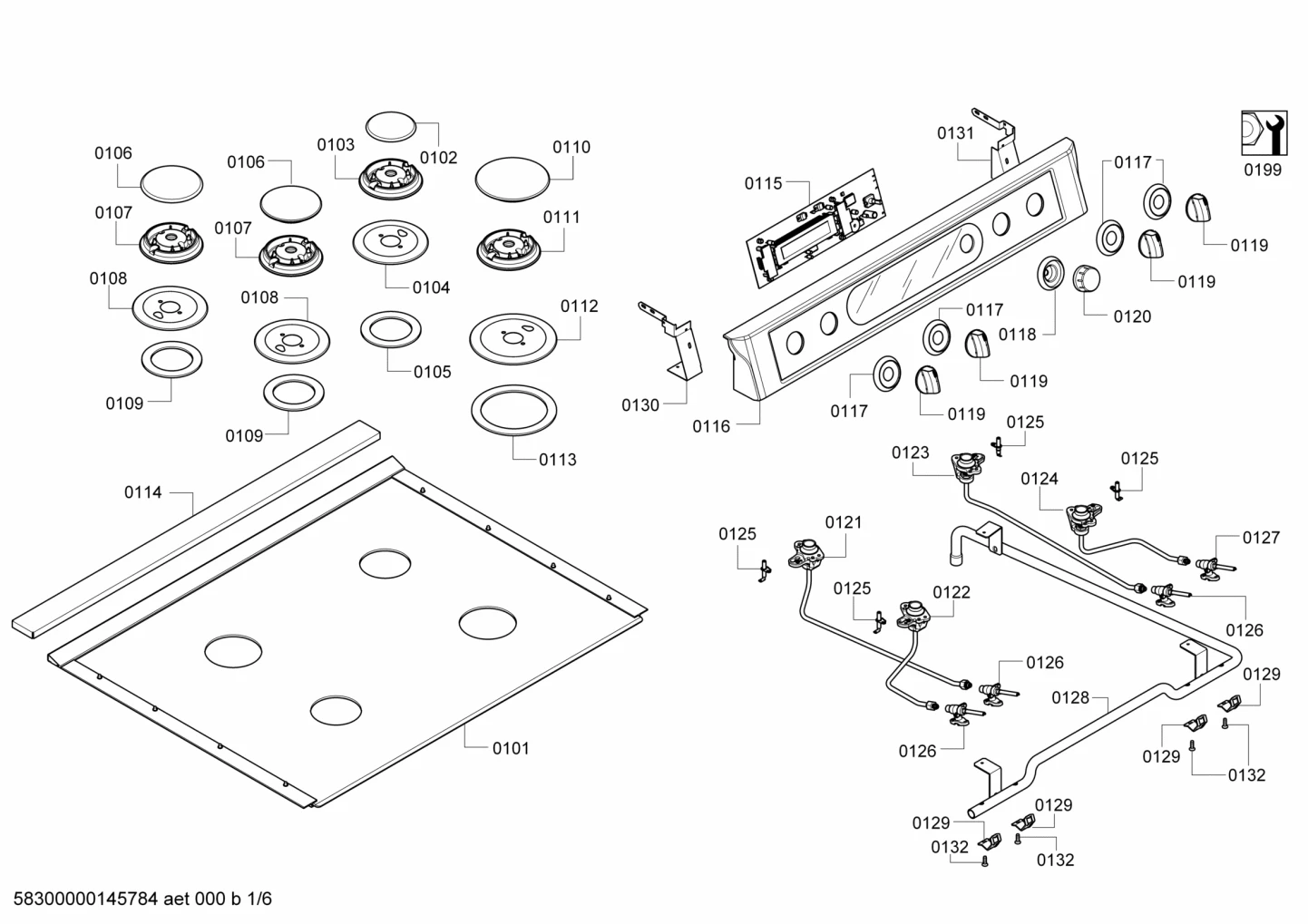Seals & Gaskets, othergasparts (0101-0199)