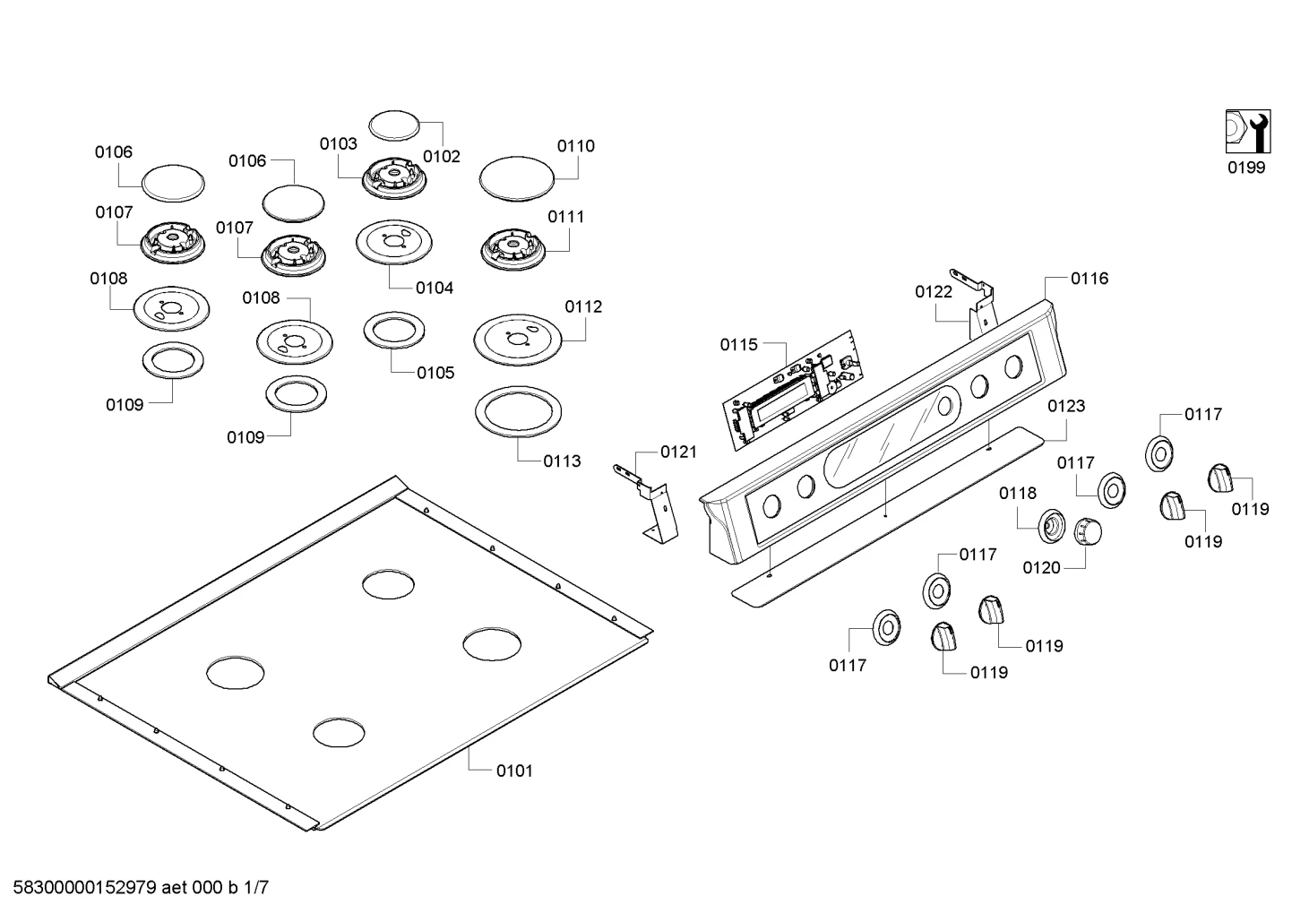 Seals & Gaskets, othergasparts (0101-0199)