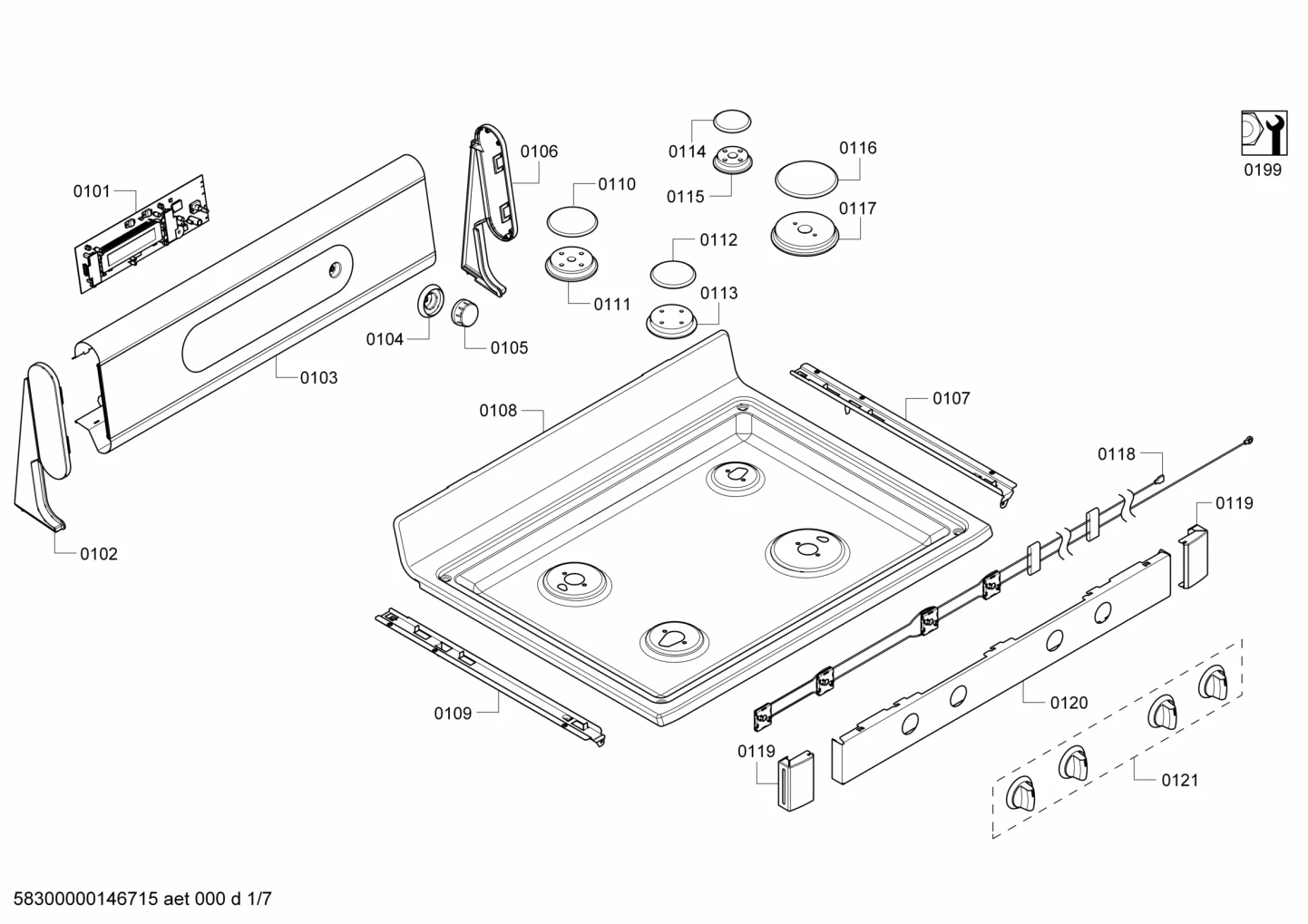 othergasparts, Handles & Knobs (0101-0199)