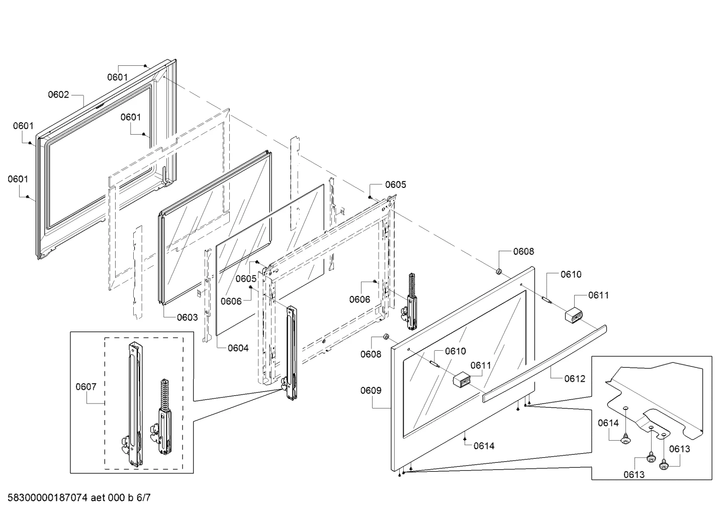 Screws, Door & Housing (0601-0650)