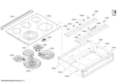 heatingparts, hobtops (0101-0199)