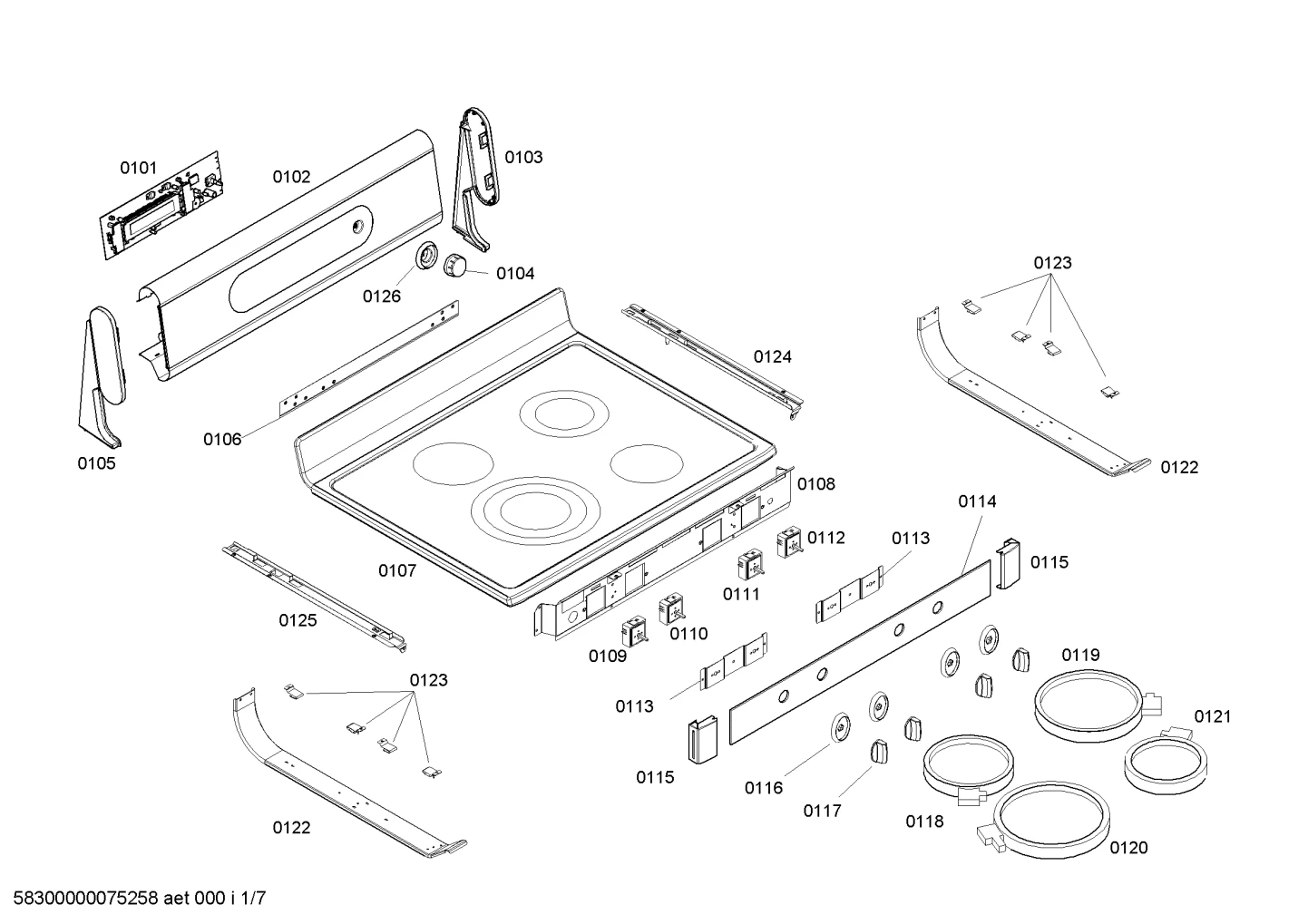 heatingparts, hotplates (0101-0156)