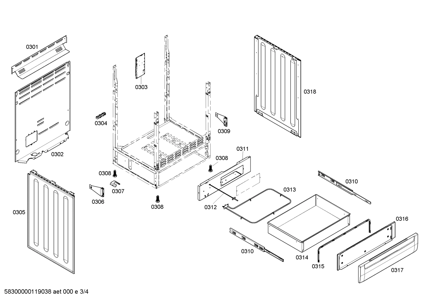 Asm,Warming Drawer Better Wht-Use Individual Parts