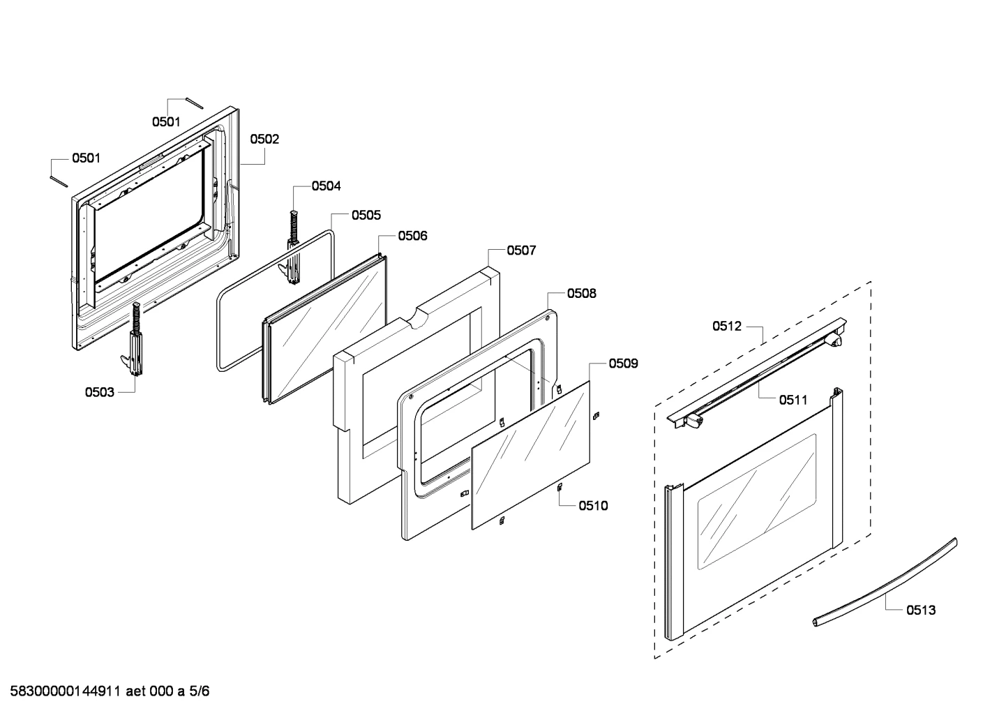 Assy, Glass Pro Door