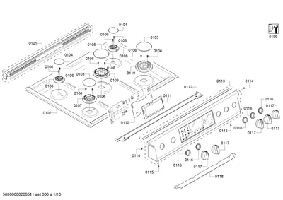 Screws, othergasparts (0101-0199)