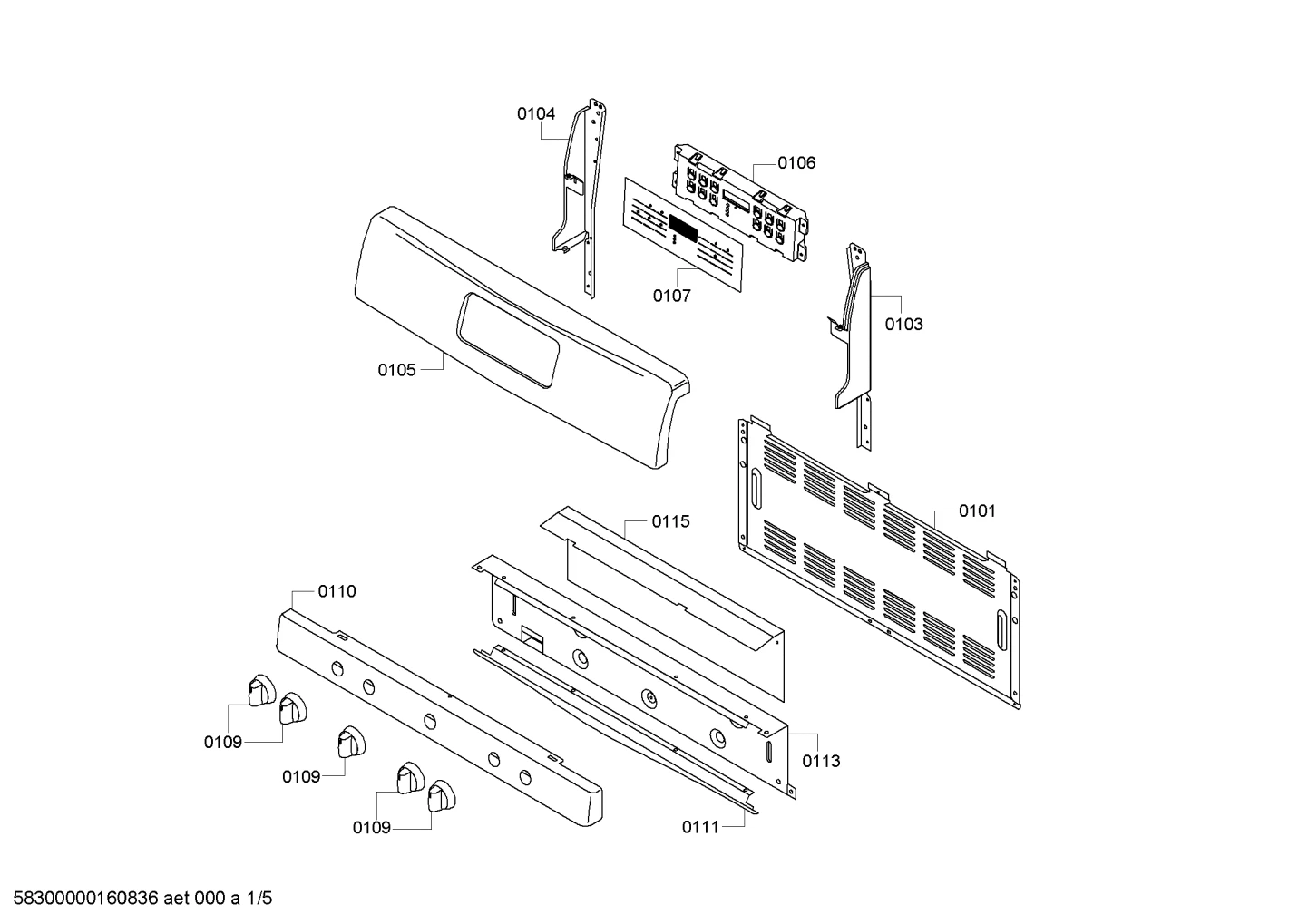 Door & Housing, Handles & Knobs (0101-0115)