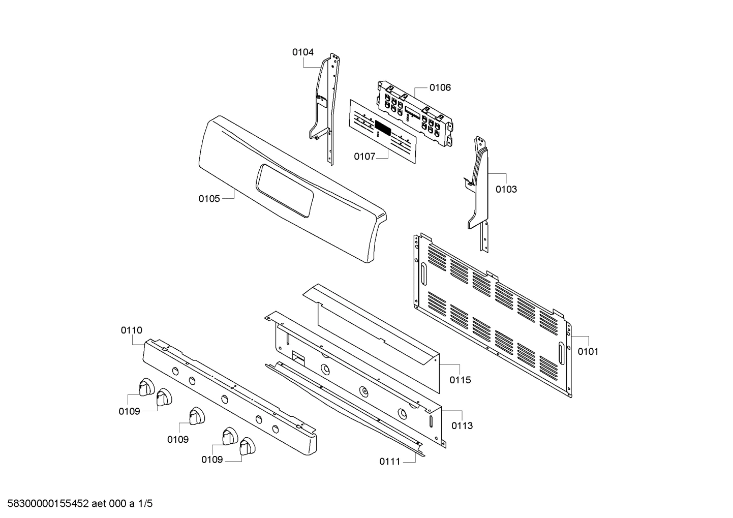 Door & Housing, Handles & Knobs (0101-0115)