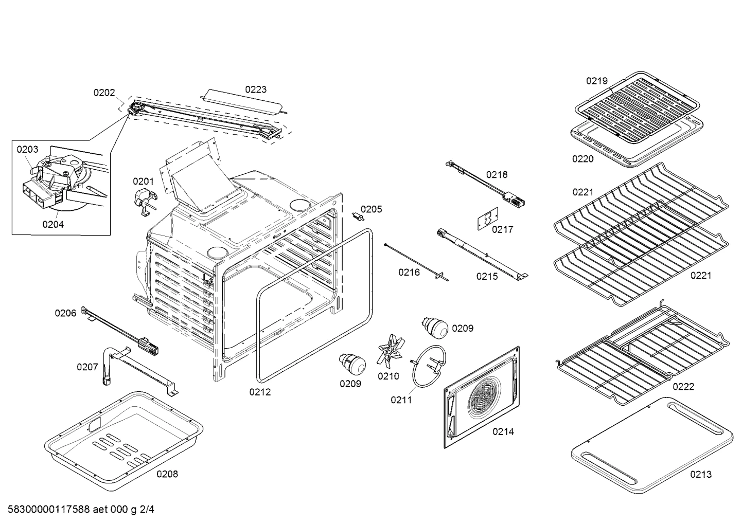 Element, Convection, 400W, 120V - HGS7XXX