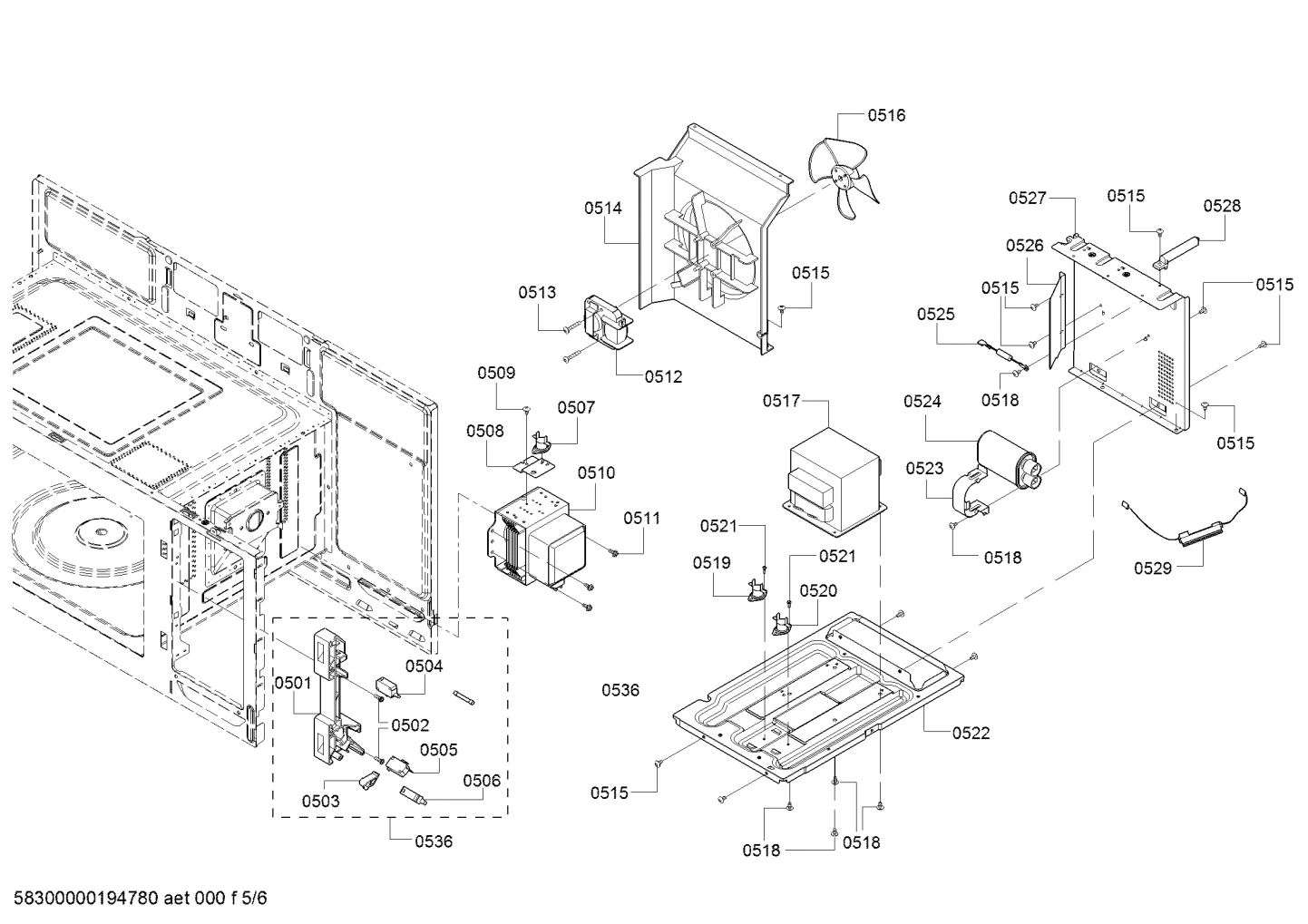 Micro Switch System. Includes 3 Microswitches, Latch Assy And Fuse