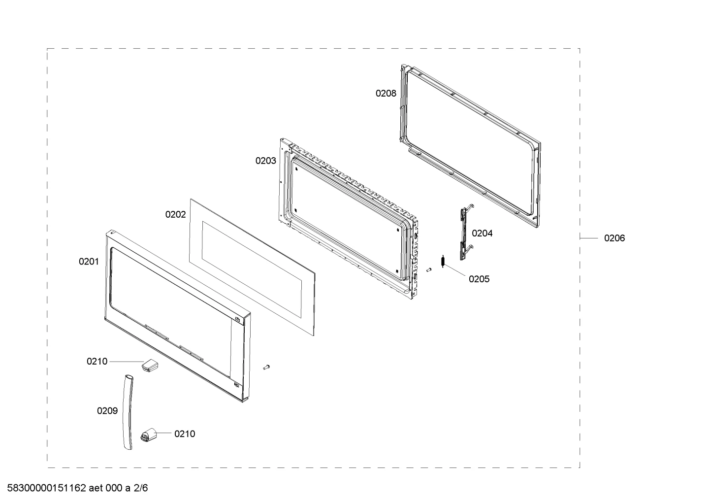 Assy, Door Frame Black