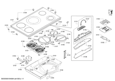 Mounting & Fixing, hotplates (0101-0199)