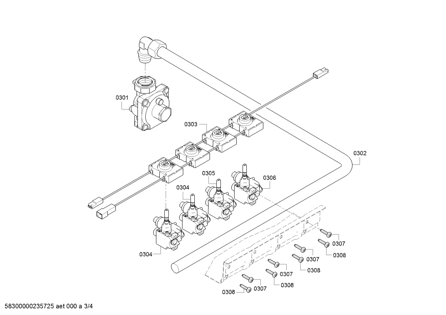 Pipe, Manifold, NGM3000 SERIE500 24"
