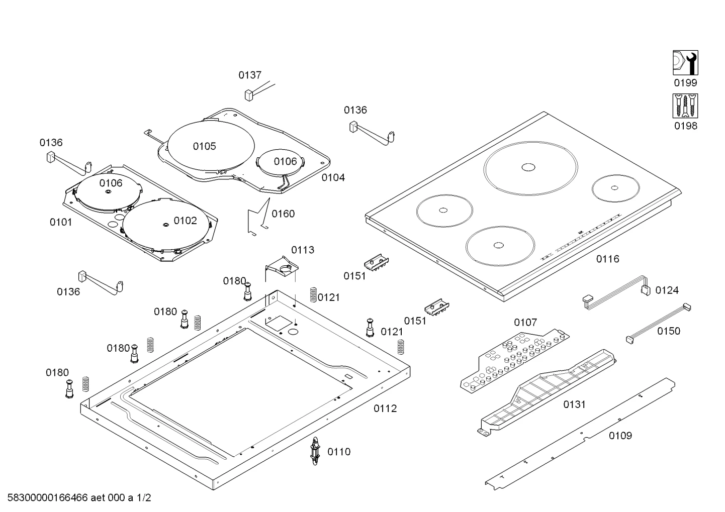 Door & Housing, hotplates (0101-0199)
