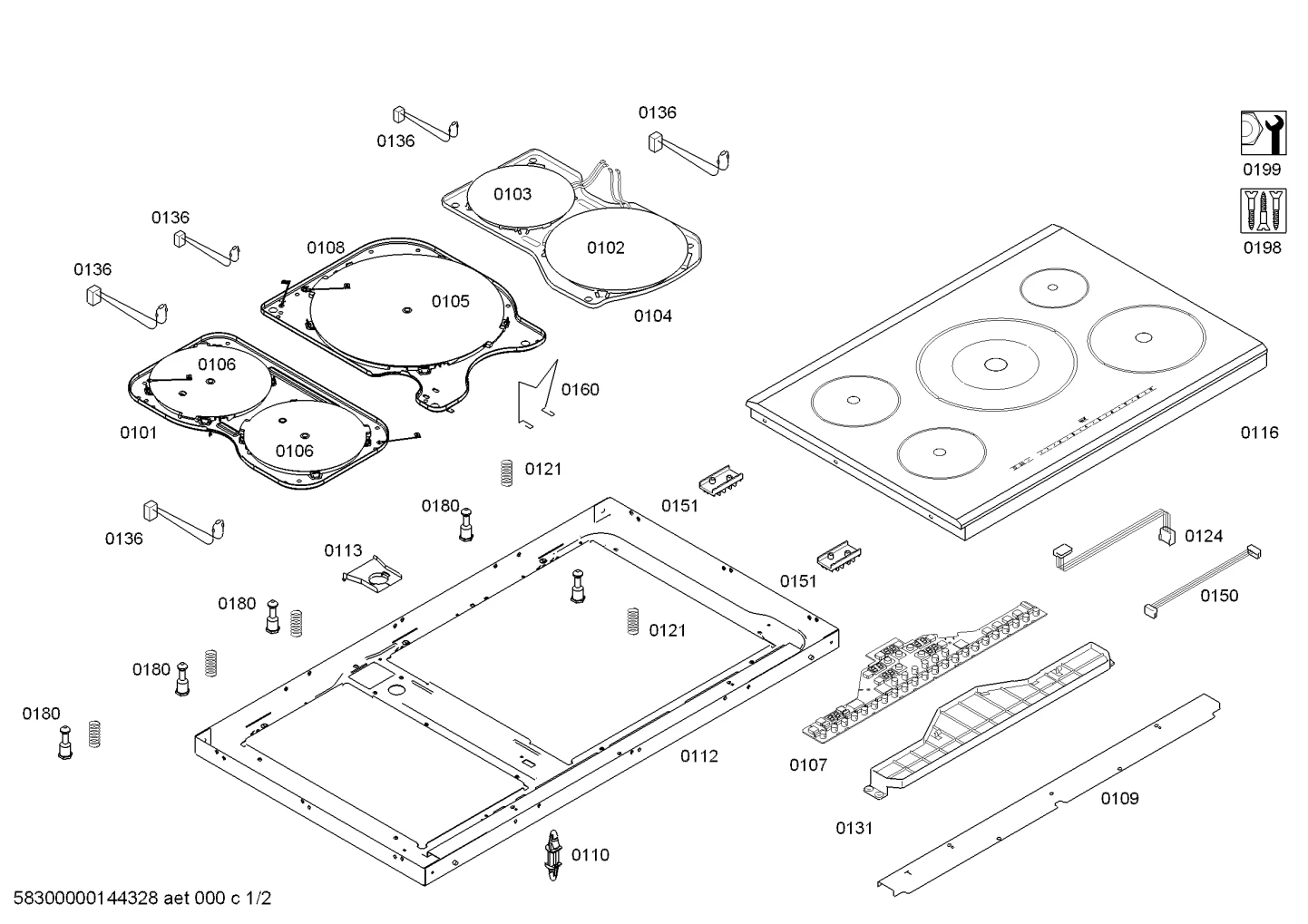 Door & Housing, hotplates (0101-0199)