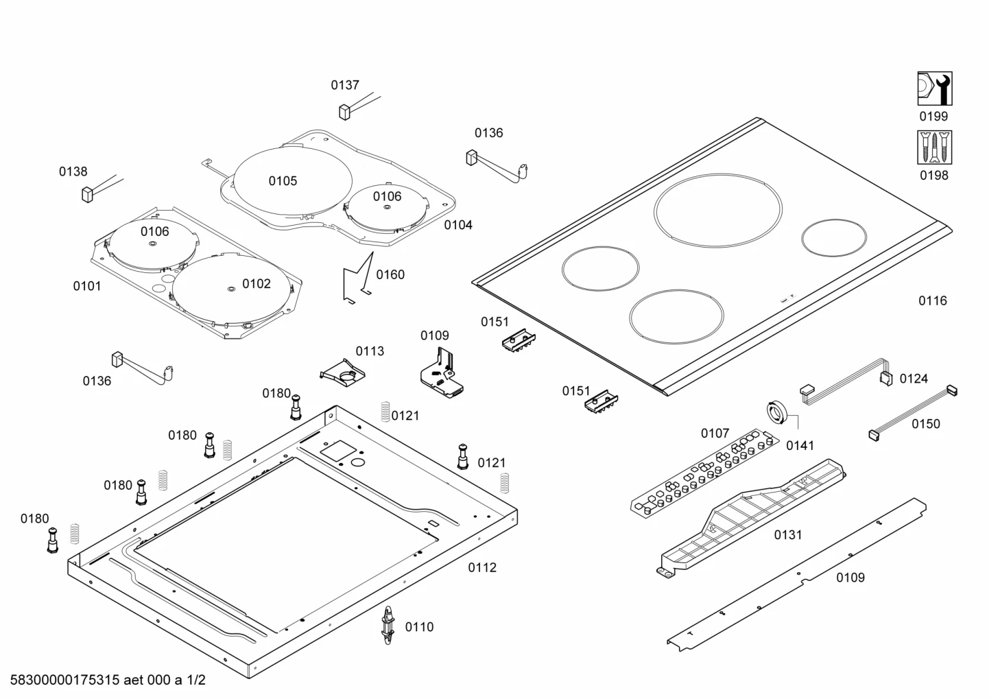 Door & Housing, hotplates (0101-0199)