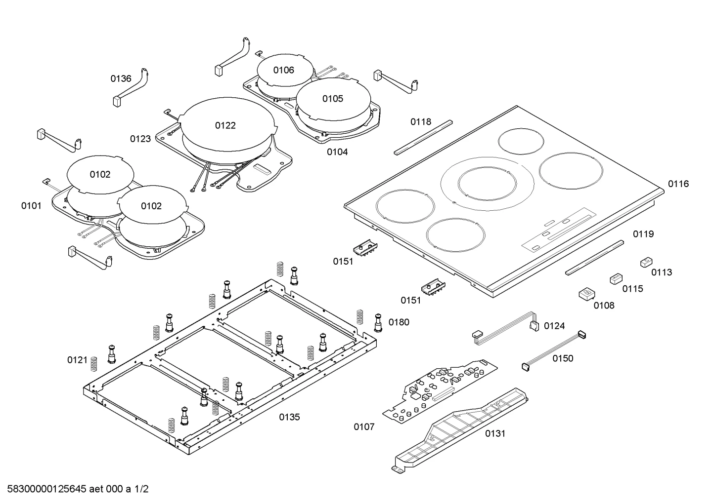 doors & housing, hotplates (0101-0199)