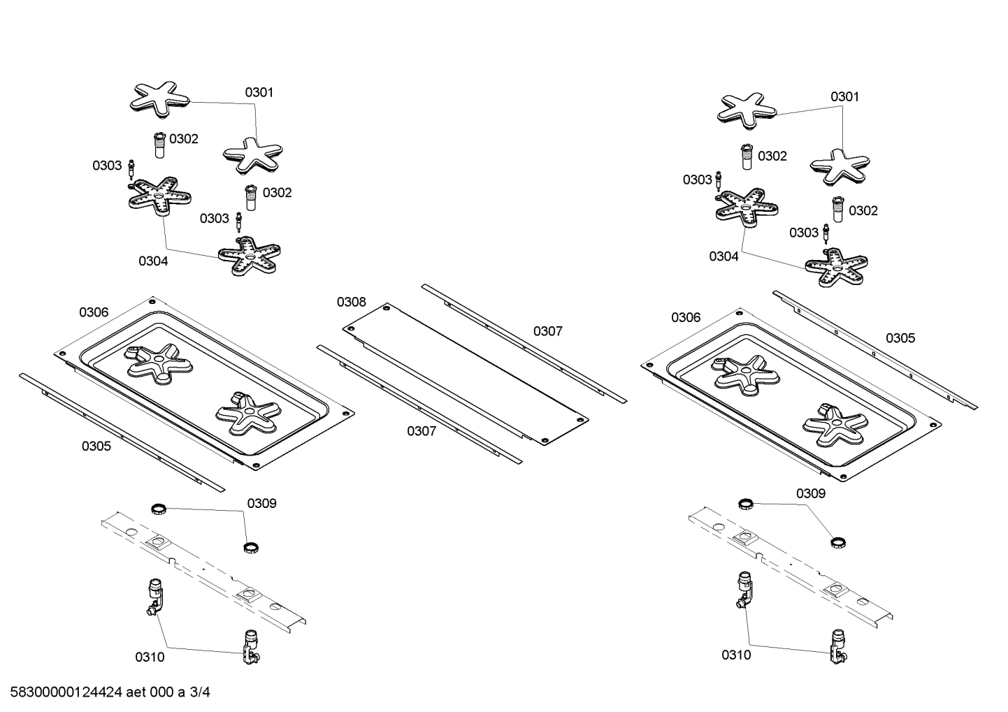 Spacer Tray, Spill, 30IN Center