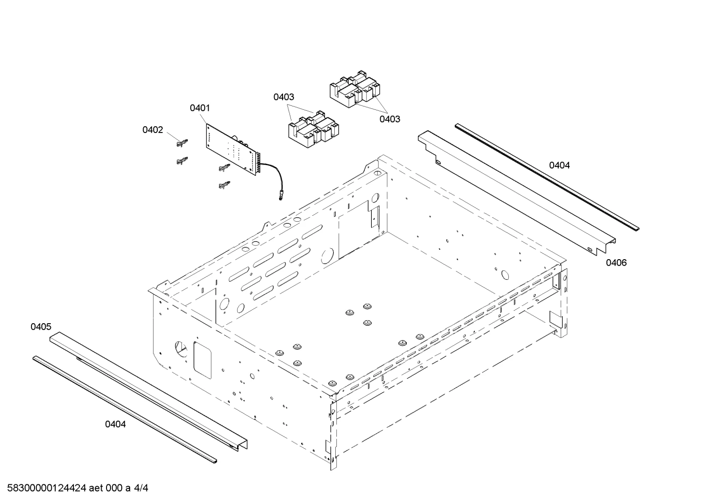 Frame Trim, Side, Counter, Right,36"