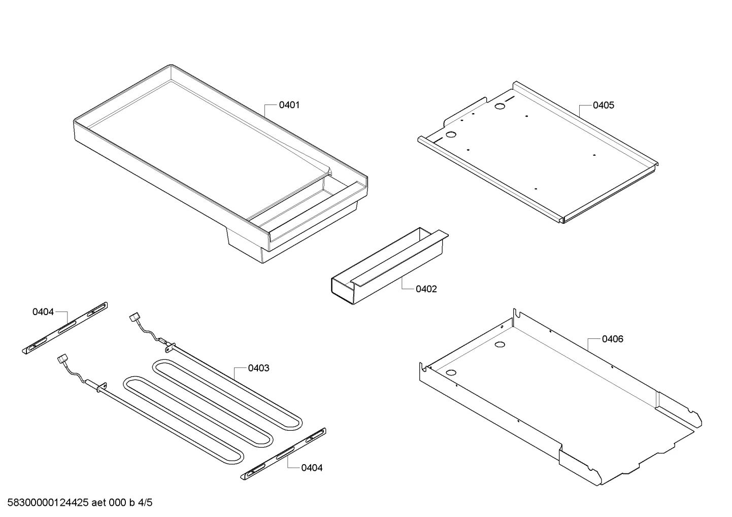 Tray, Grease, Griddle/Grill 12IN