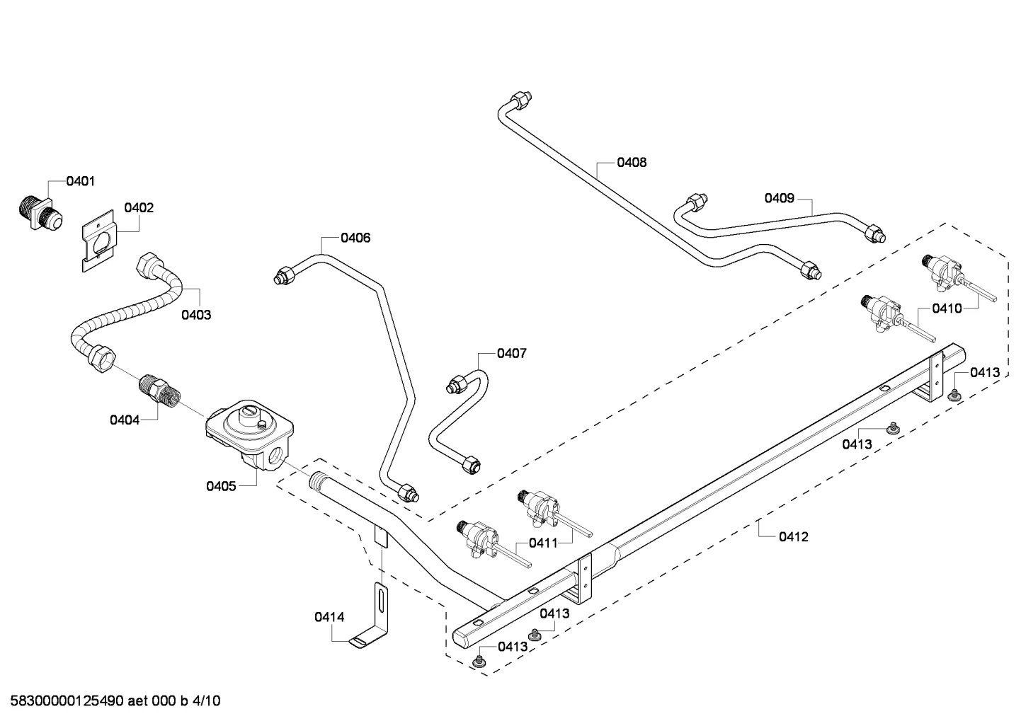 Manifold, Asm, W/Valves PD/PG364GE Dent