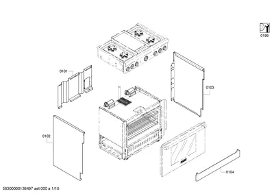 doors & housing, shelves trays (0101-0199)