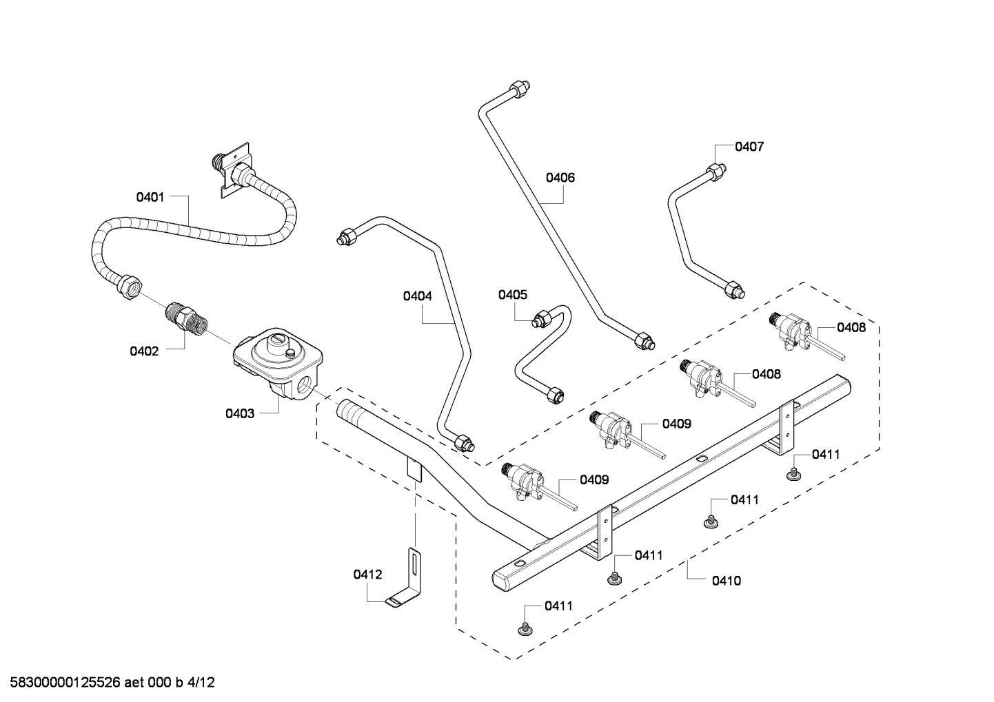 Manifold, Asm, W/Valves PD/PG484GE