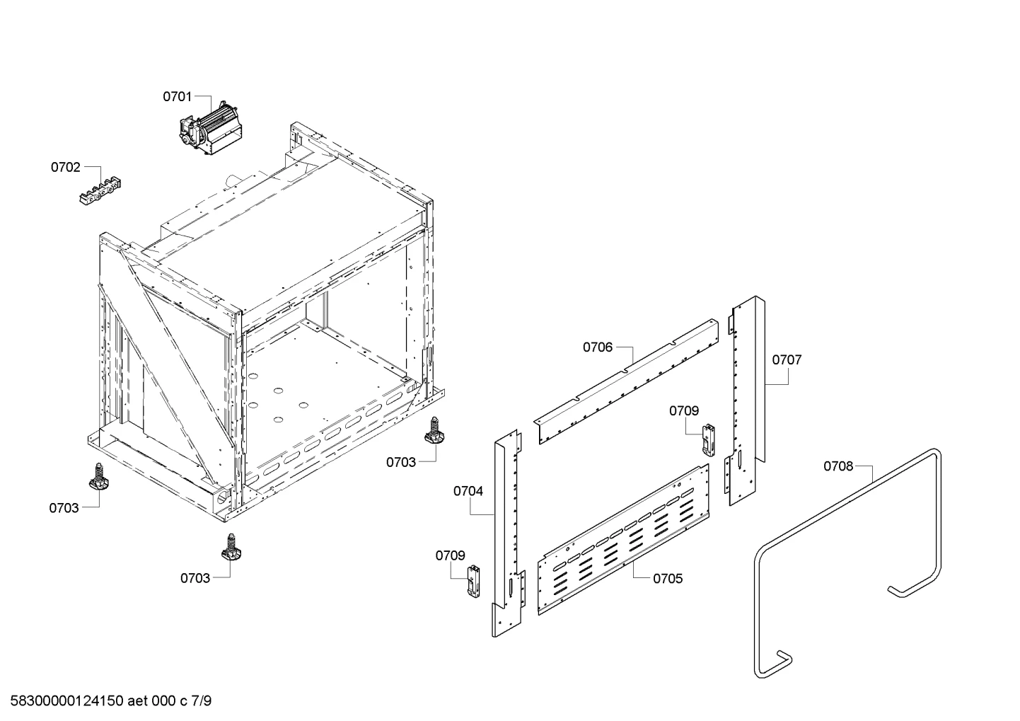 Frame Front Left, P304
