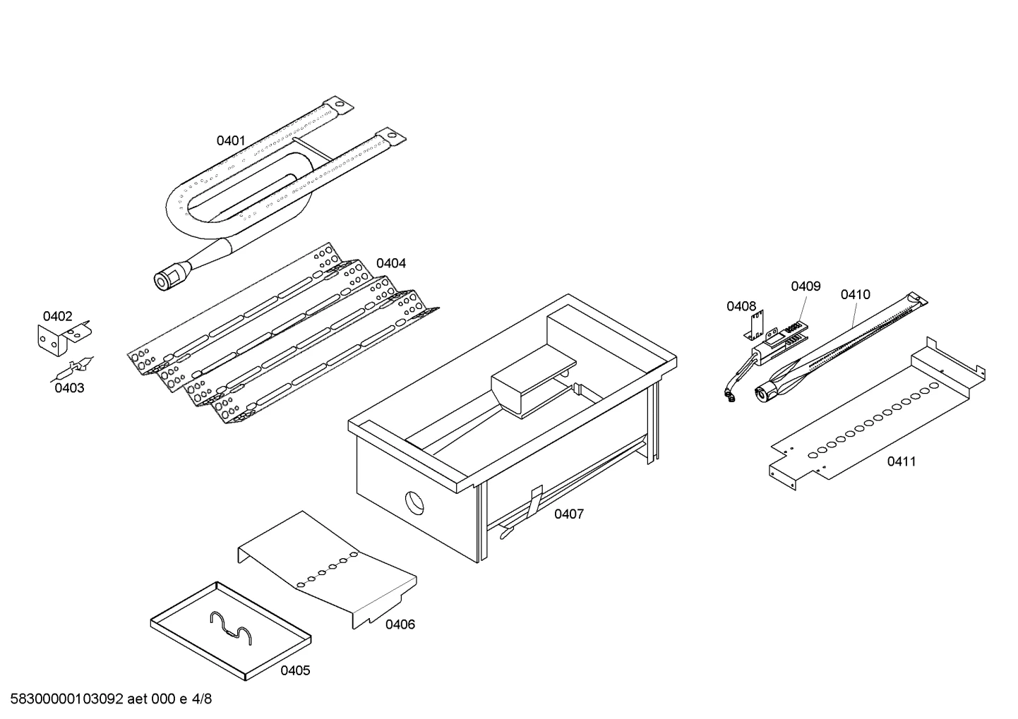 Tabletop Grill 01: Grill Can Assy
