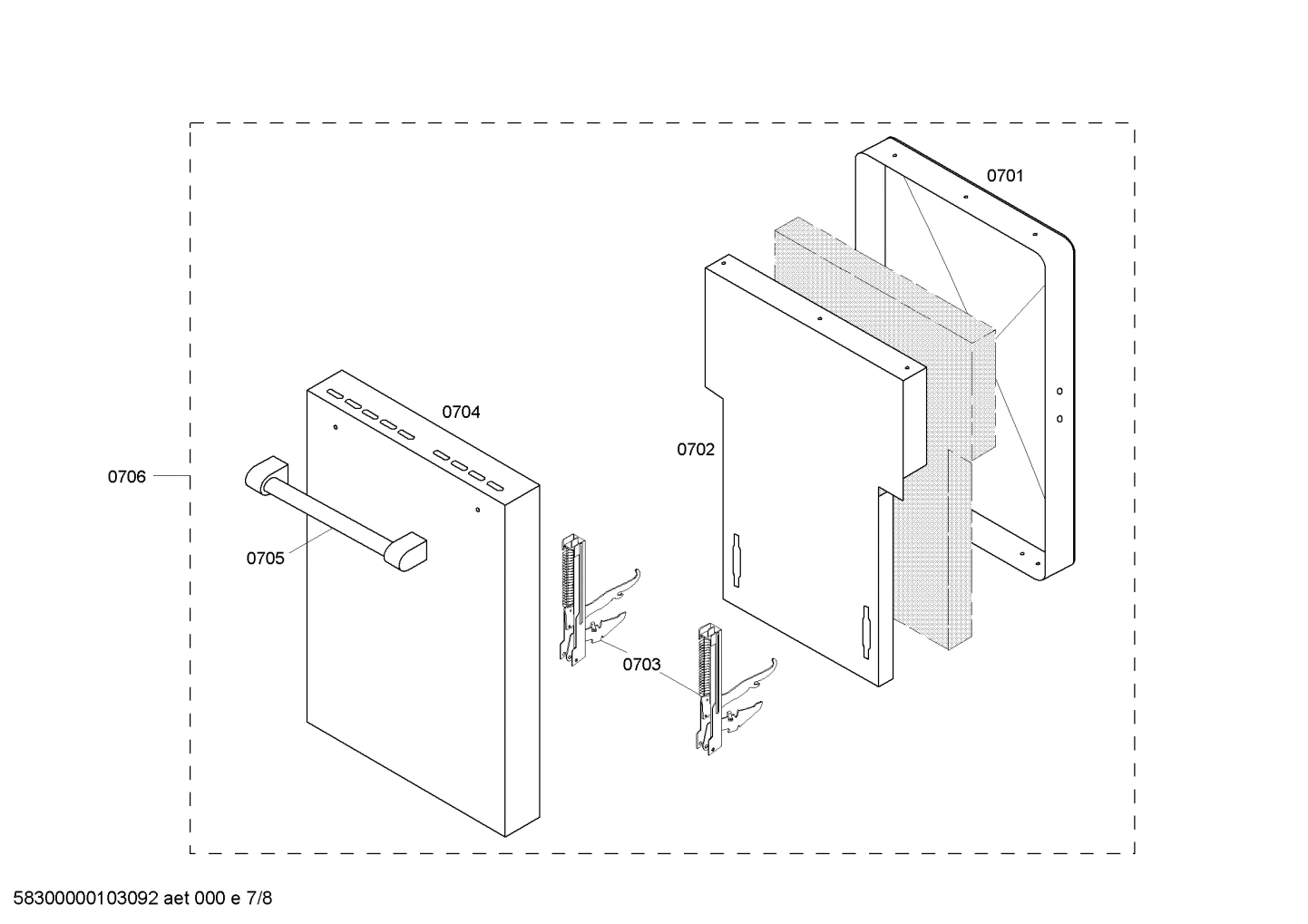Oven Cavity Door 12" Oven Prds