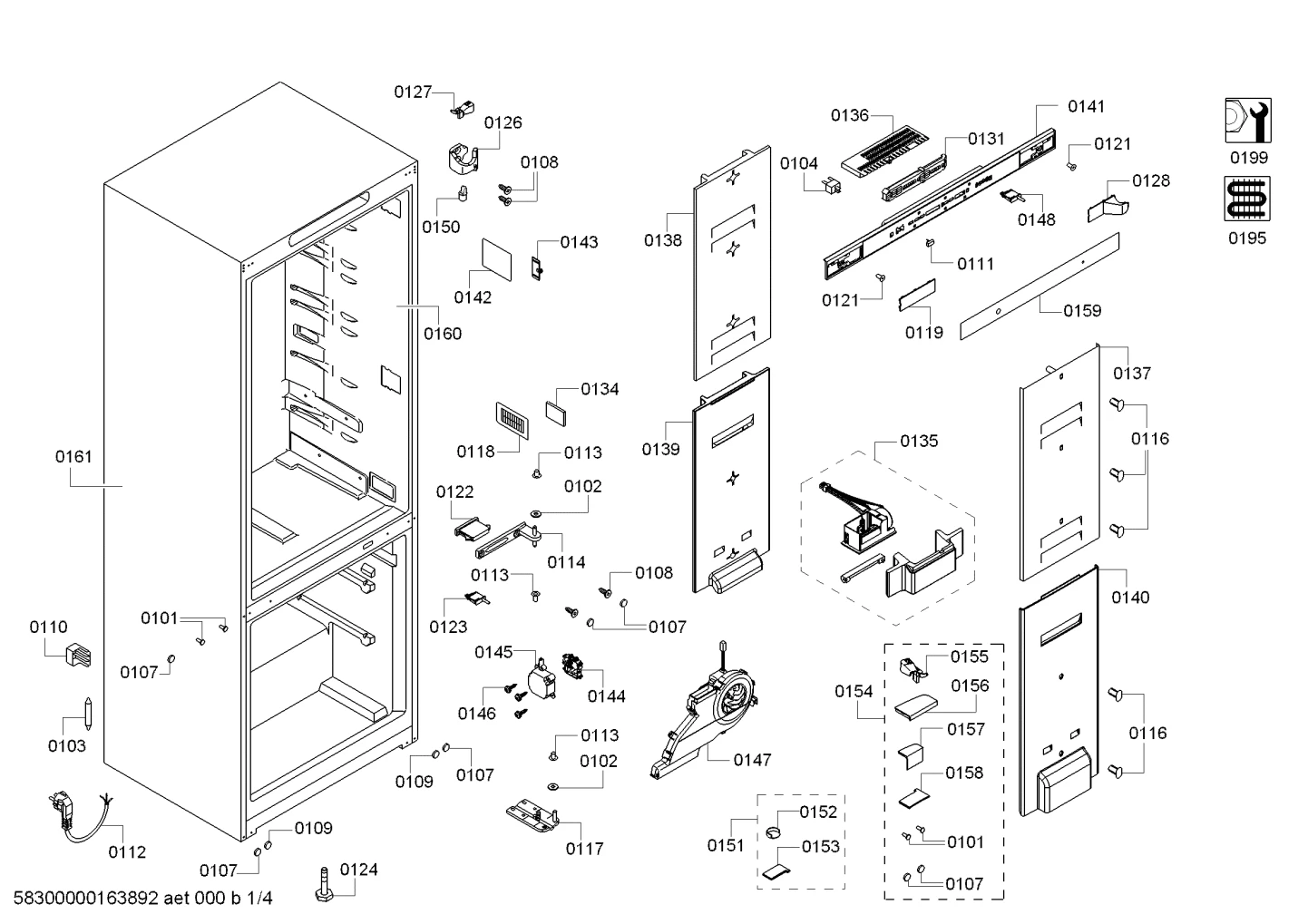 Screws, Hinges (0101-0195)